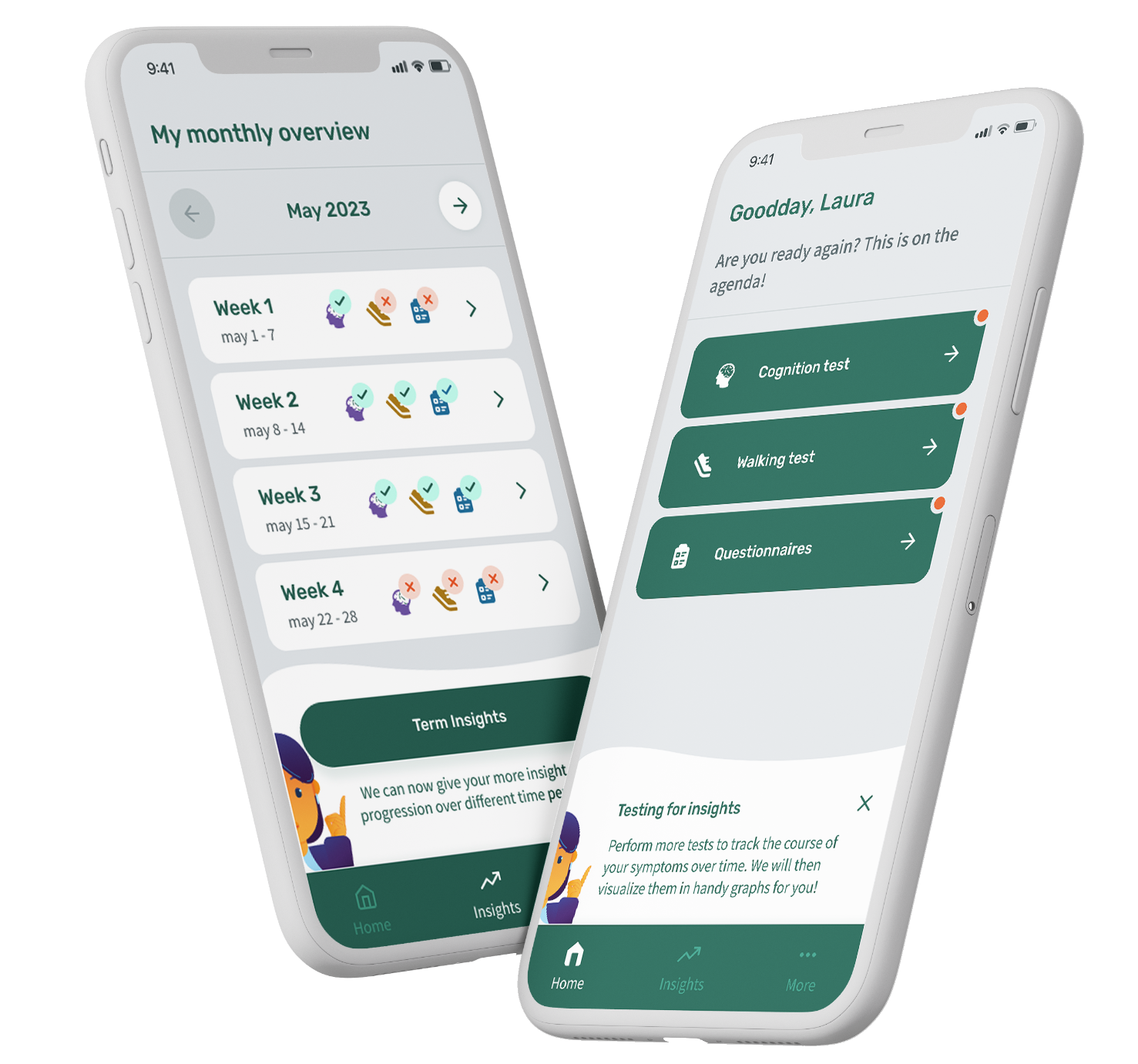 In app illustraties